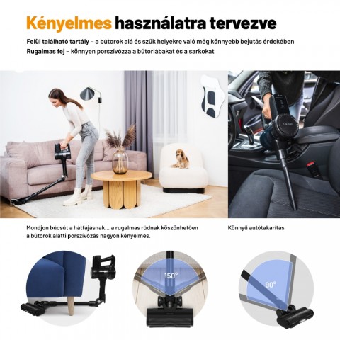 Lauben Stick Vacuum Mop 3in1 Pet Deluxe 400BC Álló Rúdporszívó